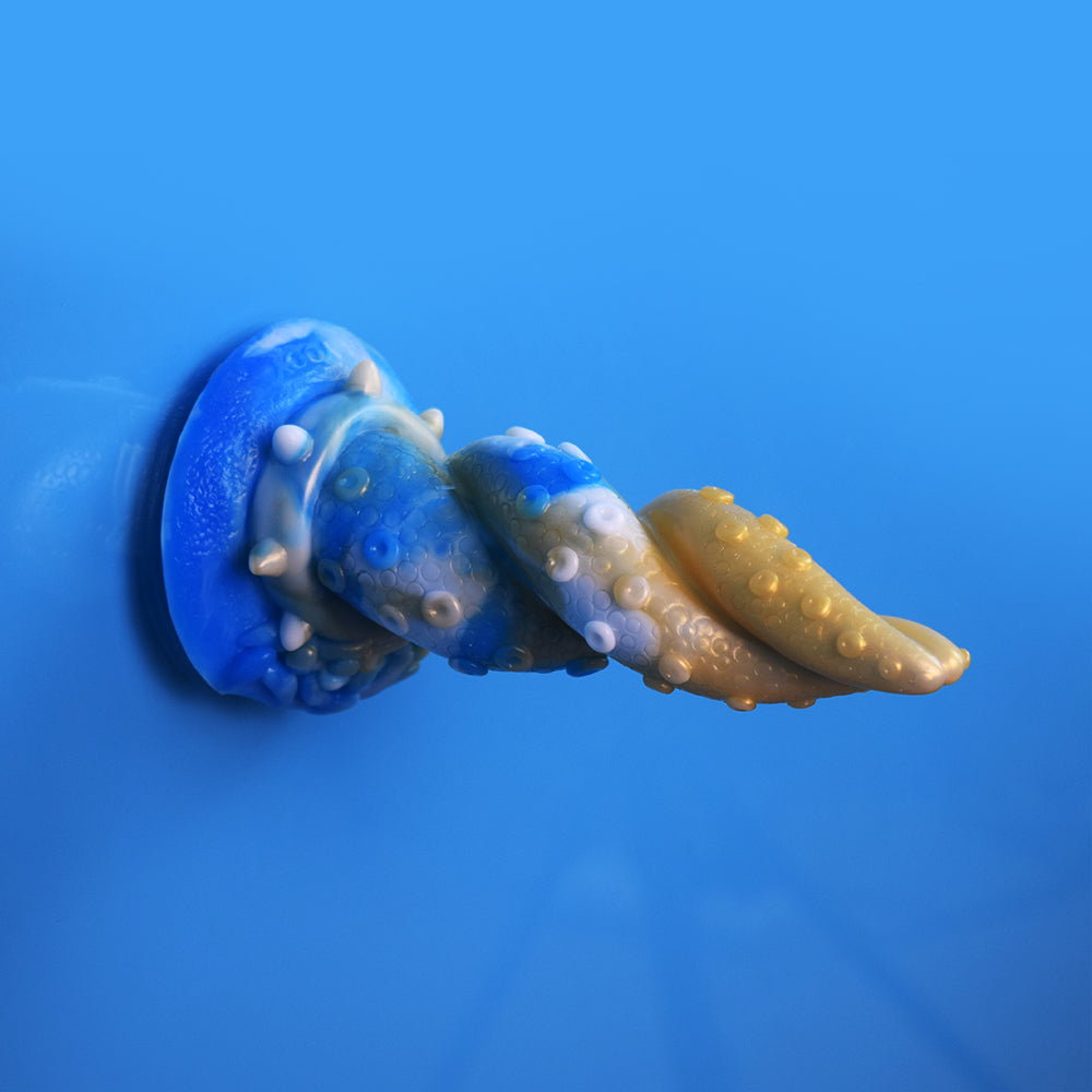 Blue Octopus Dildo fuck machine Y266