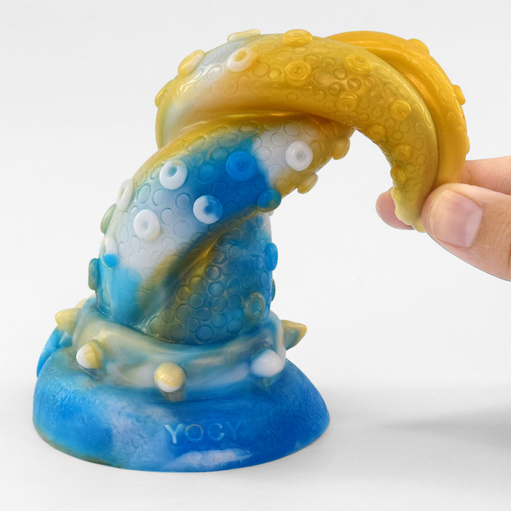 Blue Octopus Dildo fuck machine Y266