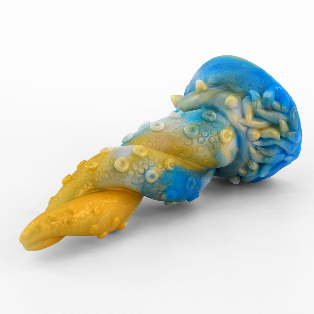 Blue Octopus Dildo fuck machine Y266