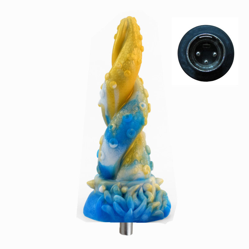 Blue Octopus Dildo fuck machine Y266
